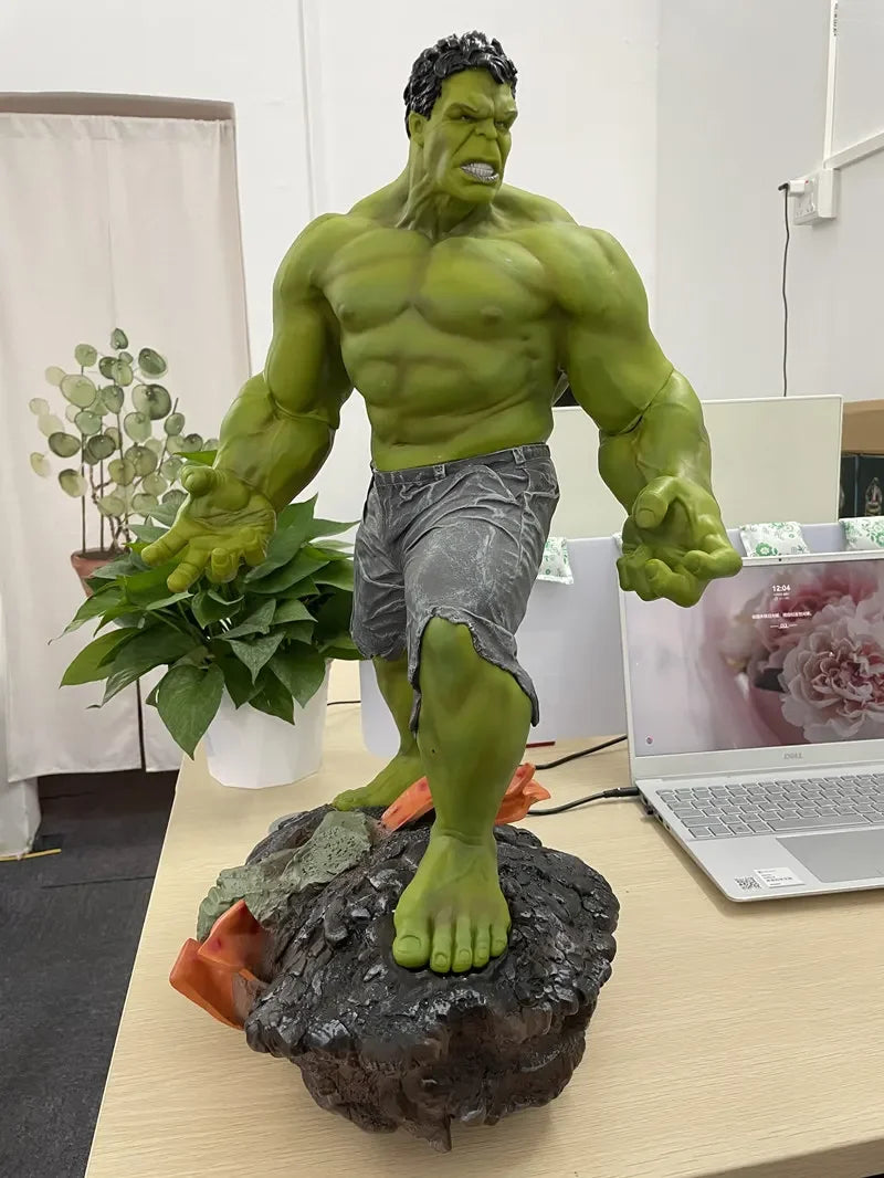 Large Size 1/4 60cm Superhero Green giant Green man Hulk Thanos figure Resin Statue Collection model Home Decoration adult gift