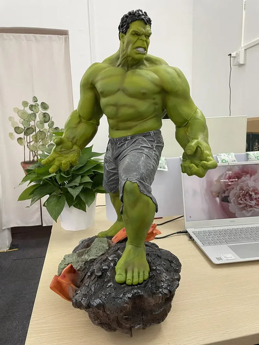 Large Size 1/4 60cm Superhero Green giant Green man Hulk Thanos figure Resin Statue Collection model Home Decoration adult gift