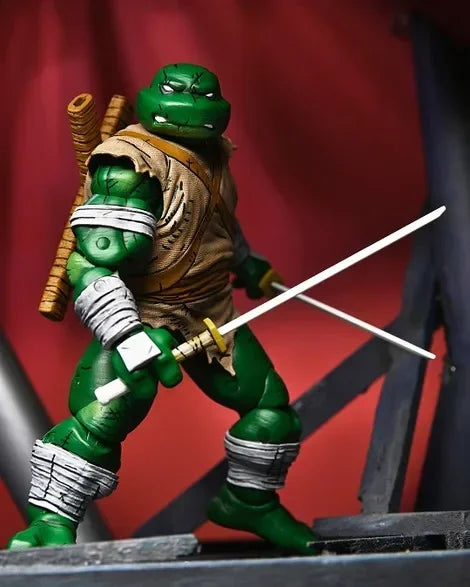 Original In Stock NECA 54372 Teenage Mutant Ninja Turtles Michelangelo The Wanderer Mirage Comics 7 Inch Action Figure Model