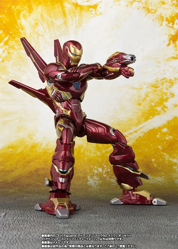 Marvel Iron Man MK50 SHFiguarts Marvel legend Nano Metal KAIYODO YAMAGUCHI Tony Stark Action Figure Model Toys Collection Gift