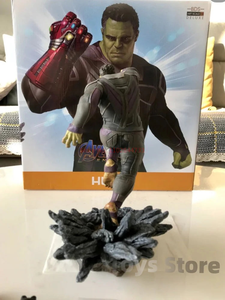 Original Marvel Characters Iron Studios  Avengers 4 The Hulk 1/10 Statue Deluxe Edition Model Figure Desktop Ornaments Collect