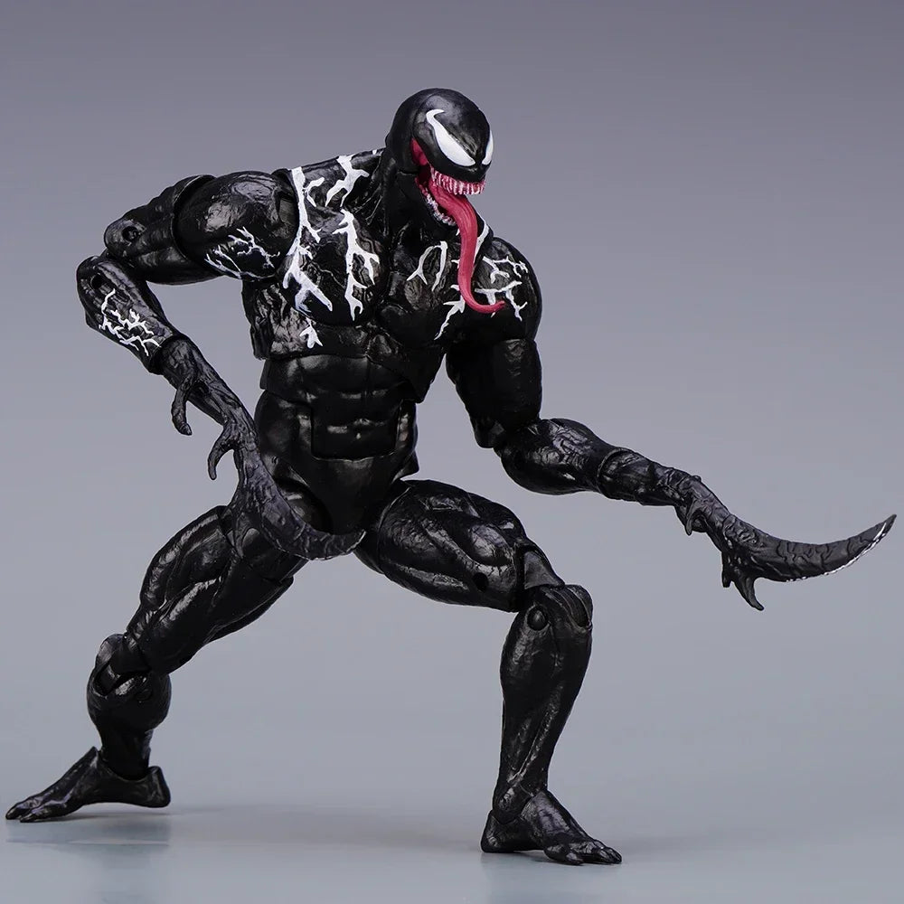 AMAZING YAMAGUCHI Venom Carnage Spider Man legends Action Figure Joint Movable Face Statue Model Doll Collectible kids for Toy