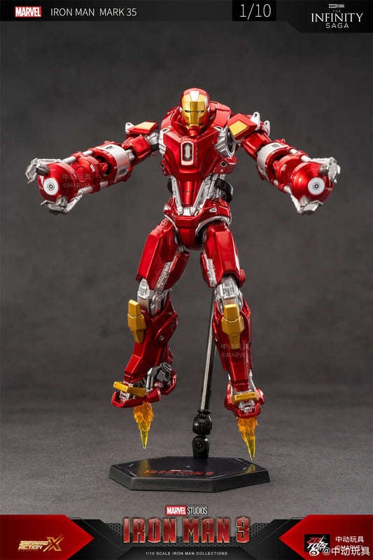 [pre-order] Zdtoys 1/10 Marvel Iron Man Mk35 Model Toy Anime Gift Action Figures Collect Free Shipping Birthday Present