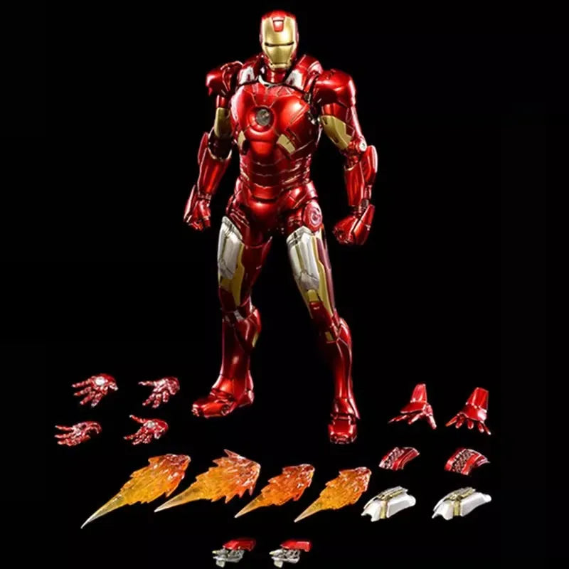 Comicave 1:12 Superalloy Marvel Iron Man Mk7 Mk43 Action Figure Collectible Toy Gift