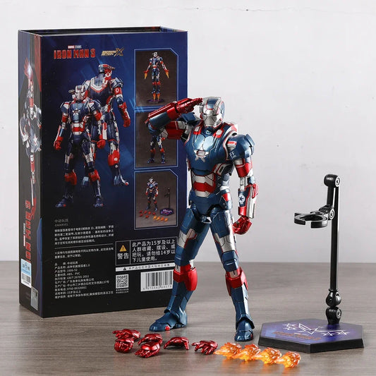 18cm Iron Man 3 Iron Patriot Collectible Action Figure Model Doll Decoration Toy