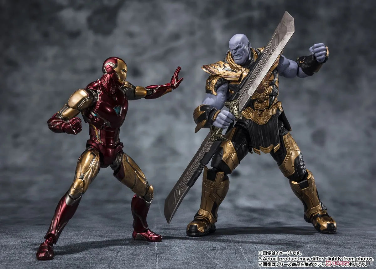 In Stock Bandai S.H.Figuarts Thanos Iron Man Mark 85 5th 2023 Edition (The Infinity Saga) Action Figure Collectible Toy Gift