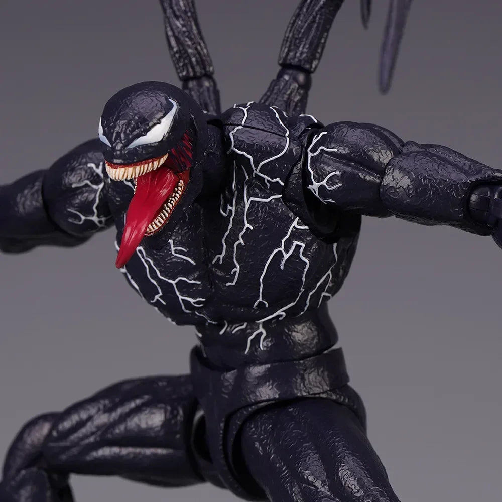 AMAZING YAMAGUCHI Venom Carnage Spider Man legends Action Figure Joint Movable Face Statue Model Doll Collectible kids for Toy