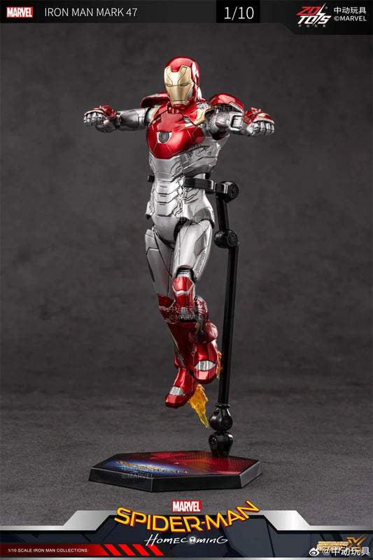 Zdtoys 1/10 Marvel Iron Man Mk47 Model Toy Anime Gift Action Figures Collect Free Shipping Birthday Present