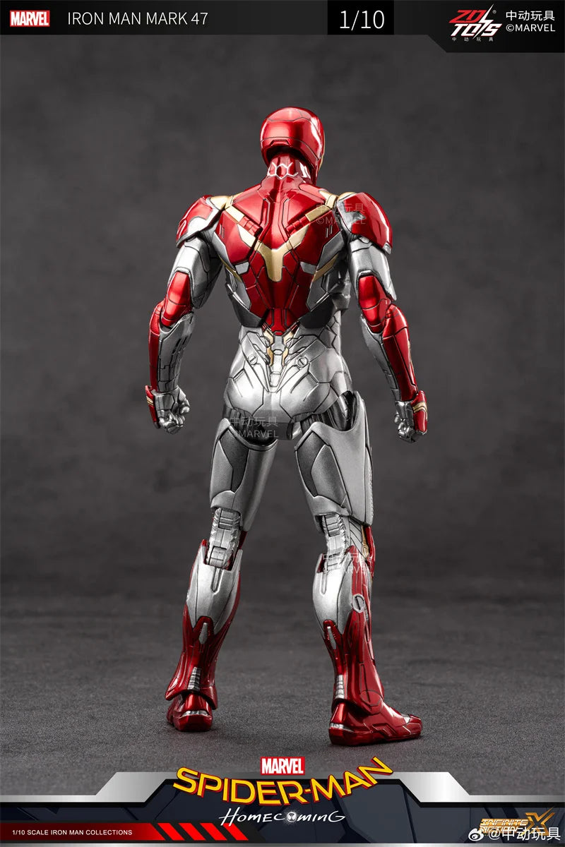 Zdtoys 1/10 Marvel Iron Man Mk47 Model Toy Anime Gift Action Figures Collect Free Shipping Birthday Present