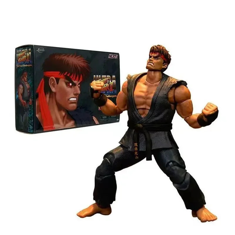 New Jada Street Fighter Figures Hoshi Ryu Action Figure Evil Ryu Figurine Pvc Movable Gk Statue Collection Model Room Toy Gifts