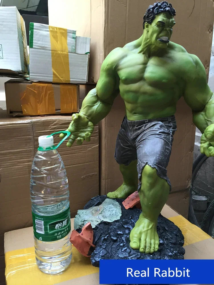 Large Size 1/4 60cm Superhero Green giant Green man Hulk Thanos figure Resin Statue Collection model Home Decoration adult gift