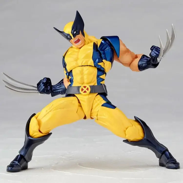 Revoltech YAMAGUCHI Wolverine Action Figure Wolverine Logan Toys X-Men Model Toy Joint Movable Doll Decor Birthday Gift For Kids