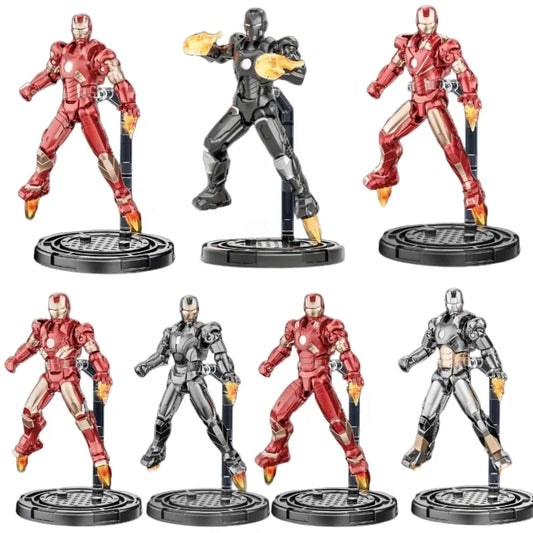 4 Inches Fondjoy Marvel Assembly Toy Iron Man MK8 MK9 MK10 MK11 MK12 MK13 MK14 Action Figure Model Birthday Gift for Children