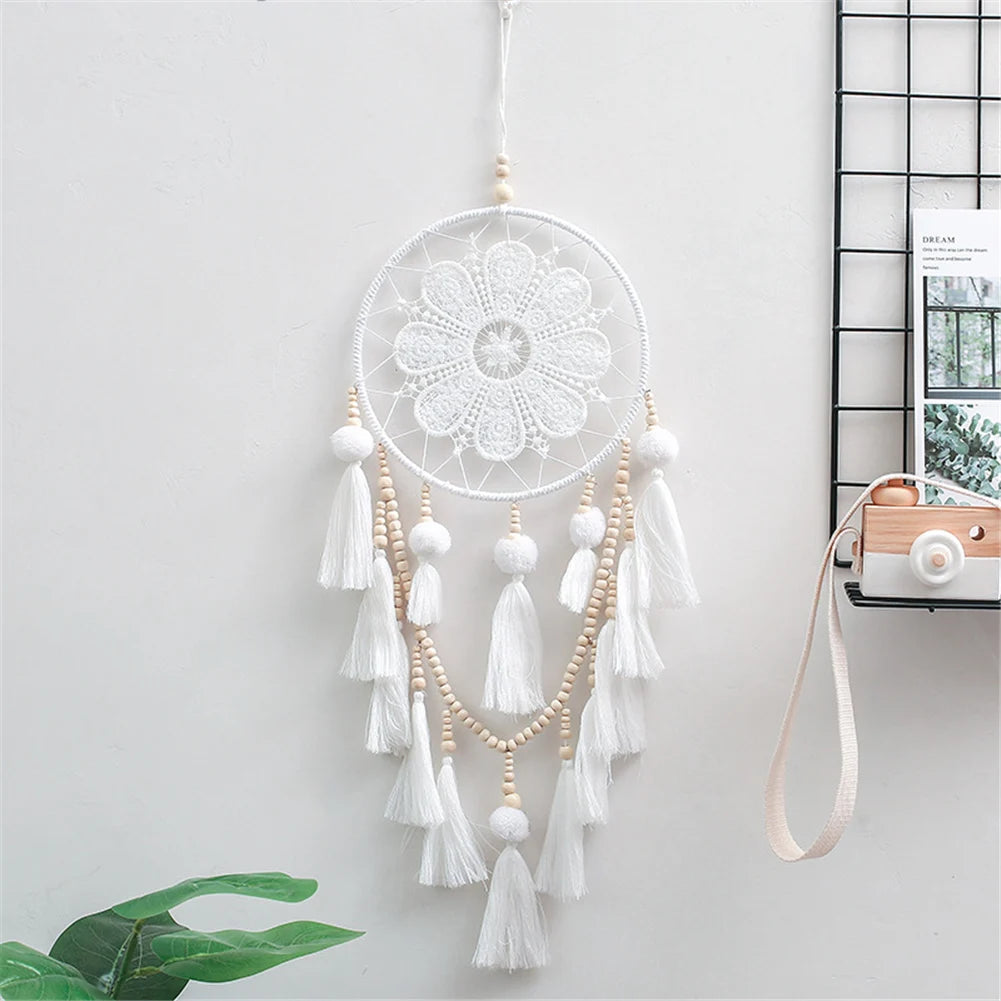 Handmade Dream Catcher Wind Chimes Home Hanging Craft Gift Dreamcatcher Ornament Car Hanging Bedroom Decoration Wind Chimes