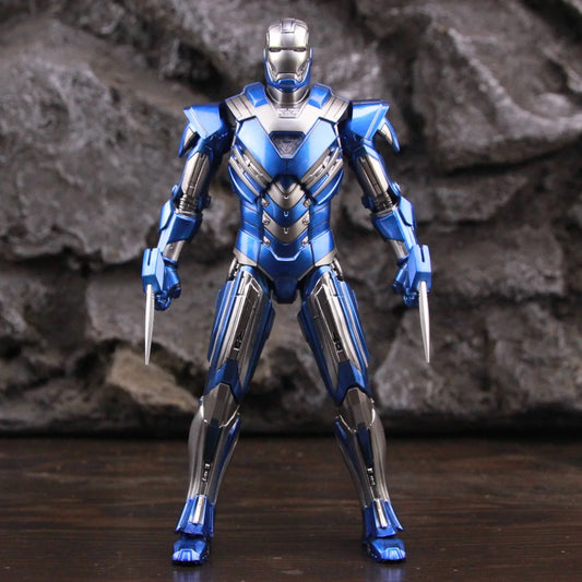 ZD Toys Marvel Studios Infinity SAGA Iron Man MK30 Mark 30 Mark XXX Blue Steel 7" 1/10 Action Figure Stark Legends Toys Doll