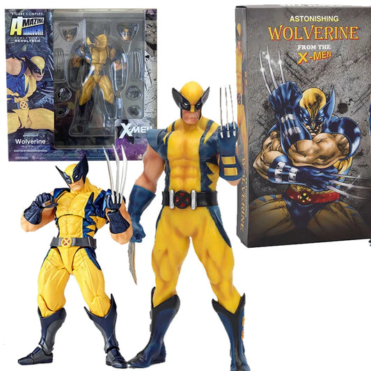 Revoltech YAMAGUCHI Wolverine Action Figure Wolverine Logan Toys X-Men Model Toy Joint Movable Doll Decor Birthday Gift For Kids