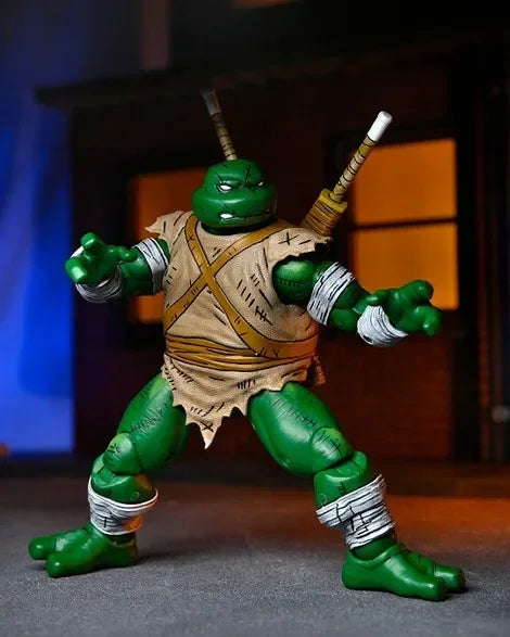 Original In Stock NECA 54372 Teenage Mutant Ninja Turtles Michelangelo The Wanderer Mirage Comics 7 Inch Action Figure Model