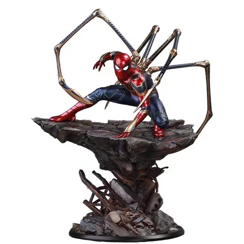 Avengers model series heroes Never return boxed steel Spider-Man statue anime hand toy boy birthday gift tabletop holiday souven