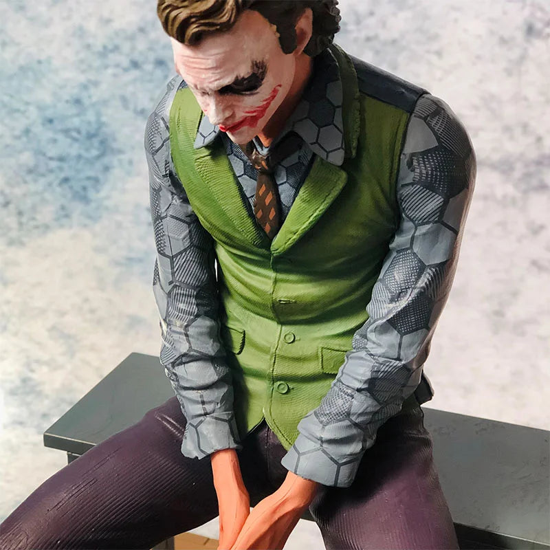 Movie Joker Heath Ledger Clown Pvc Action Figure Collection Statue Model Toys 28cm Desktop Decoration Toys Kids Birthday Gifts