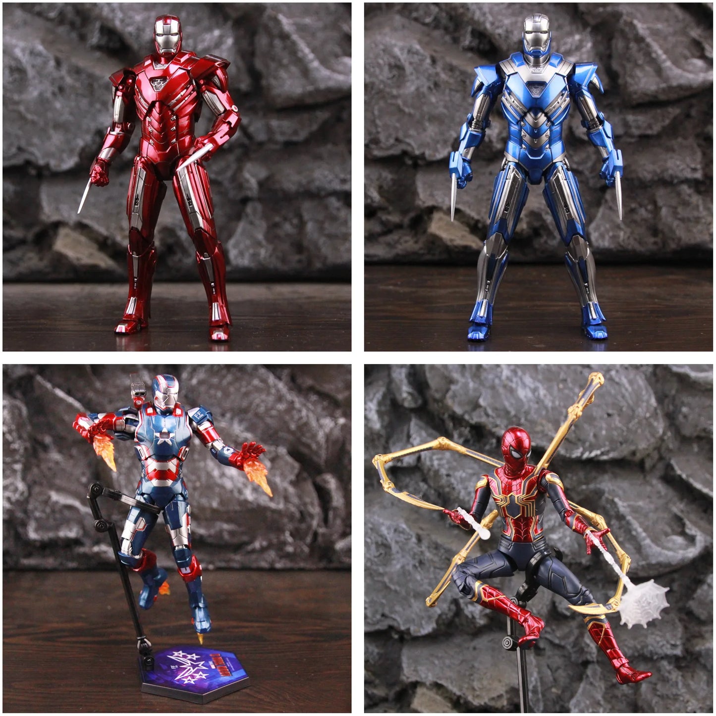 ZD Toys Marvel Iron Man MK46 MK45 MK1 MK2 MK3 MK4 MK5 MK6 MK7 MK33 MK17 7" Movie Action Figure Iron Mark 1 2 3 4 5 6 7 Legends