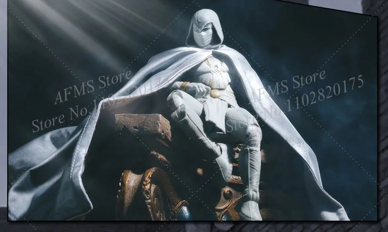 1/12 Scale Collectible Figure Cloak Marvel Hero Moon Knight Marc Spector Cape Clothes Fit 6Inch Men Soldier Action Figure Model