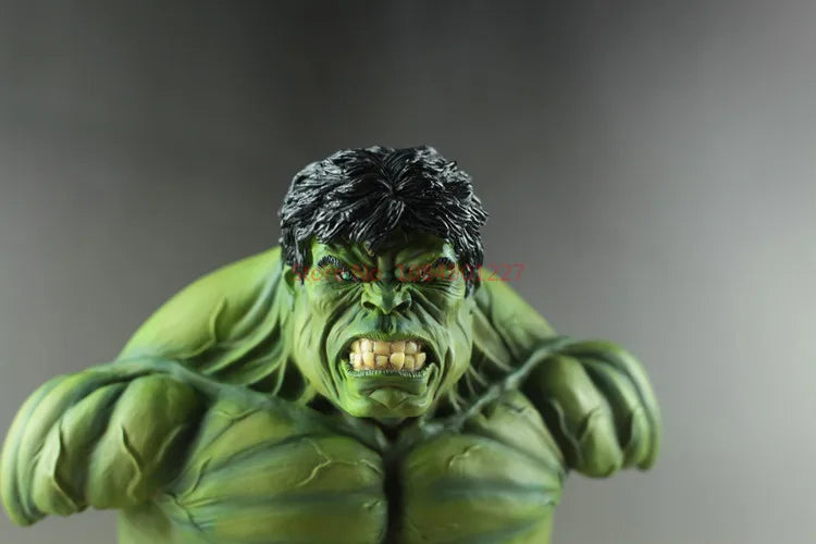 1/3 Superhero Green 34cm Giant Hulk Bust Action Figure Resin Statue Green Man Collection Model Home Decoration Surprise Toy Gift