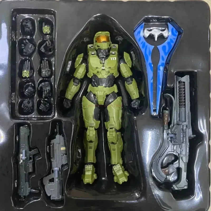 18cm Halo Infinite Master Chief Mjolnir Mk Vi 1/12 Scale 17.5cm 6" Action Figure Re:edit Gen.3 117 Ko's 1000 Model Doll Toys