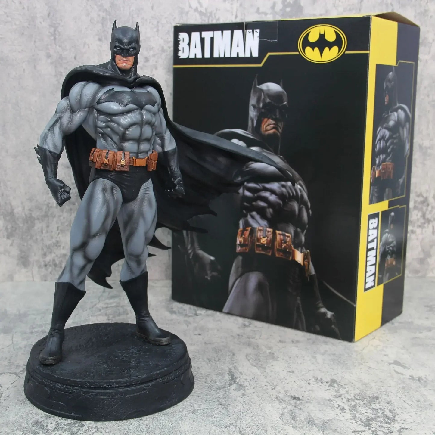 Giant 38cm Dark Knight Batman Anime Figurine Model Ornament Toys Gk Action Figure Justice League Standing Batman Ornament Gift