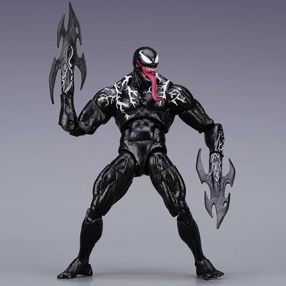 AMAZING YAMAGUCHI Venom Carnage Spider Man legends Action Figure Joint Movable Face Statue Model Doll Collectible kids for Toy