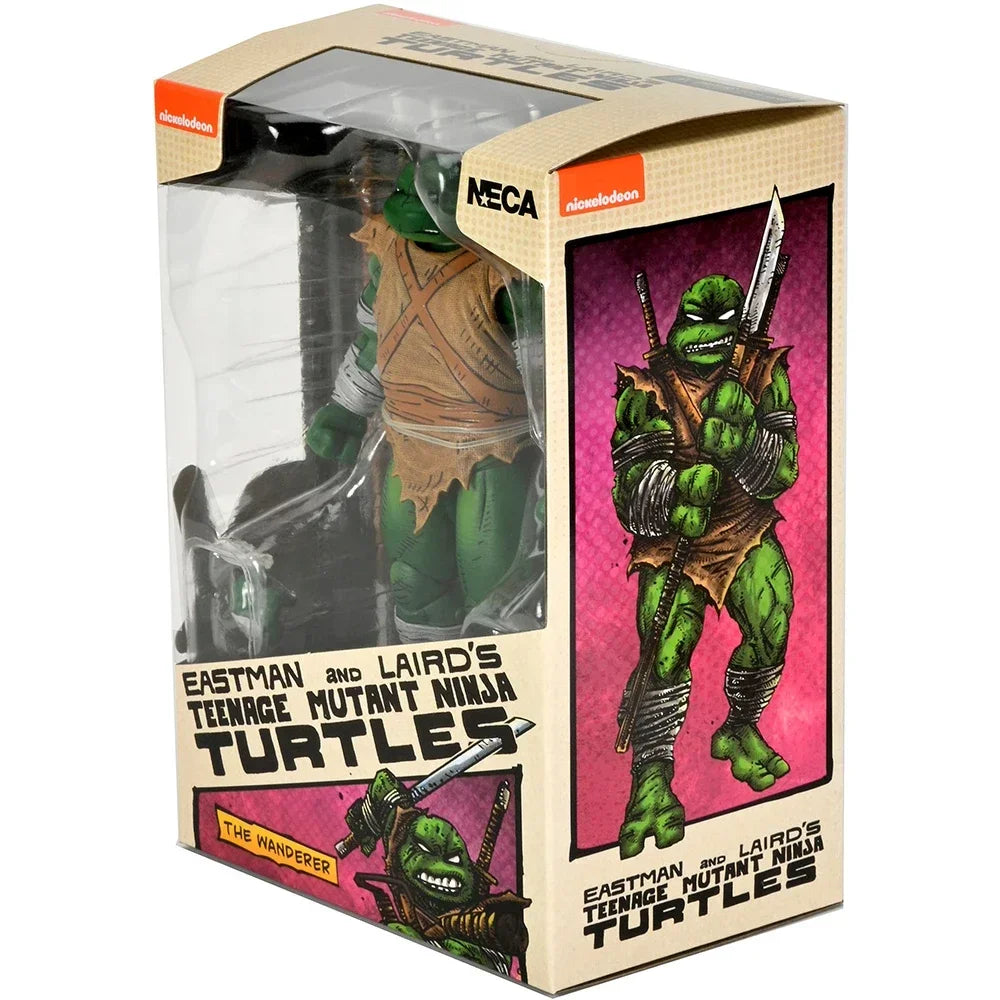 Original In Stock NECA 54372 Teenage Mutant Ninja Turtles Michelangelo The Wanderer Mirage Comics 7 Inch Action Figure Model