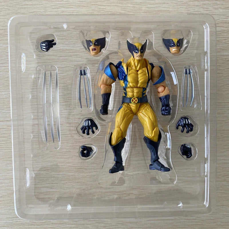 Revoltech YAMAGUCHI Wolverine Action Figure Wolverine Logan Toys X-Men Model Toy Joint Movable Doll Decor Birthday Gift For Kids