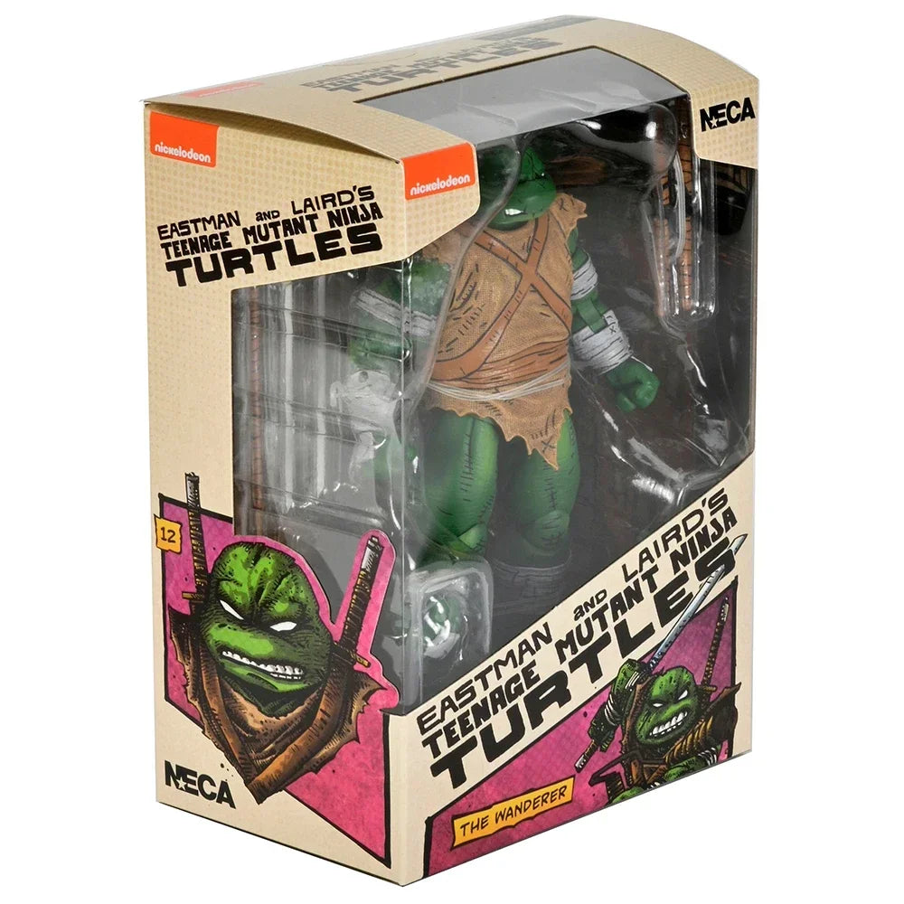 Original In Stock NECA 54372 Teenage Mutant Ninja Turtles Michelangelo The Wanderer Mirage Comics 7 Inch Action Figure Model