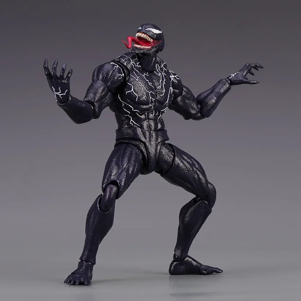 AMAZING YAMAGUCHI Venom Carnage Spider Man legends Action Figure Joint Movable Face Statue Model Doll Collectible kids for Toy