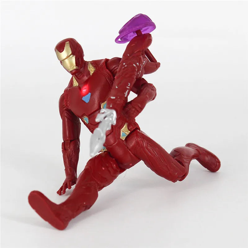 Disney Spiderman Thanos Hulk Iron Man Thor Captain America Action Figures Decoration Toy For Kids Birthday Gifts