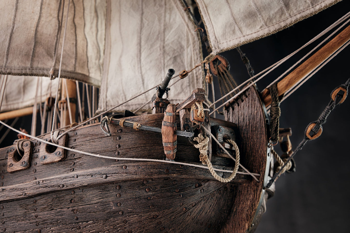 Dutch merchant ship 1685, Handmade Scale Model ship