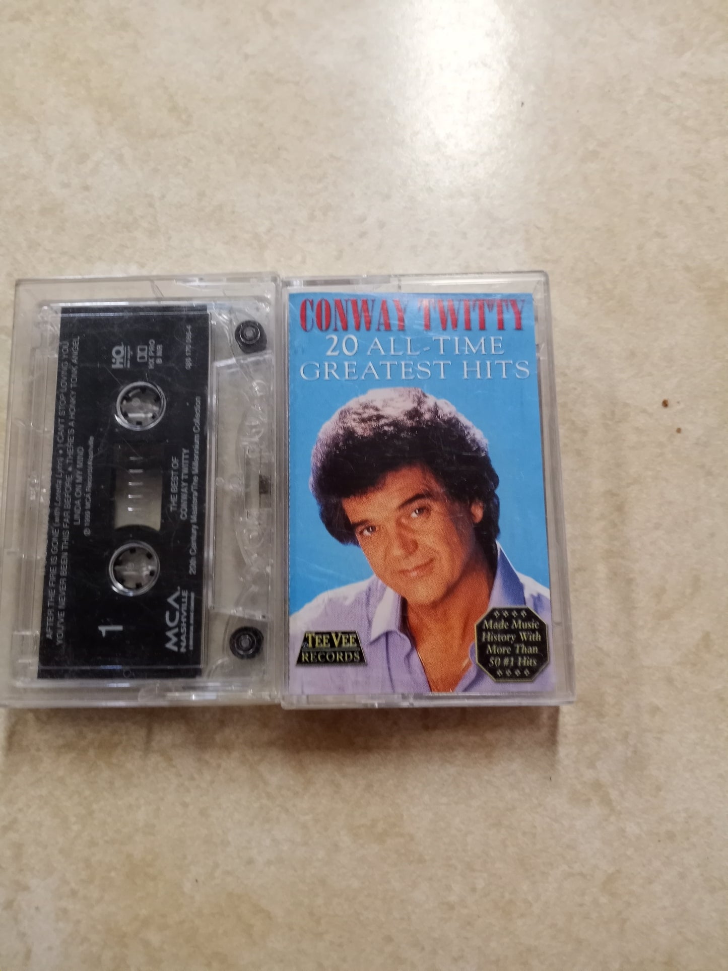 Conway Twitty, 20 All Time Greatest Hits, Music Cassette Tape, Used