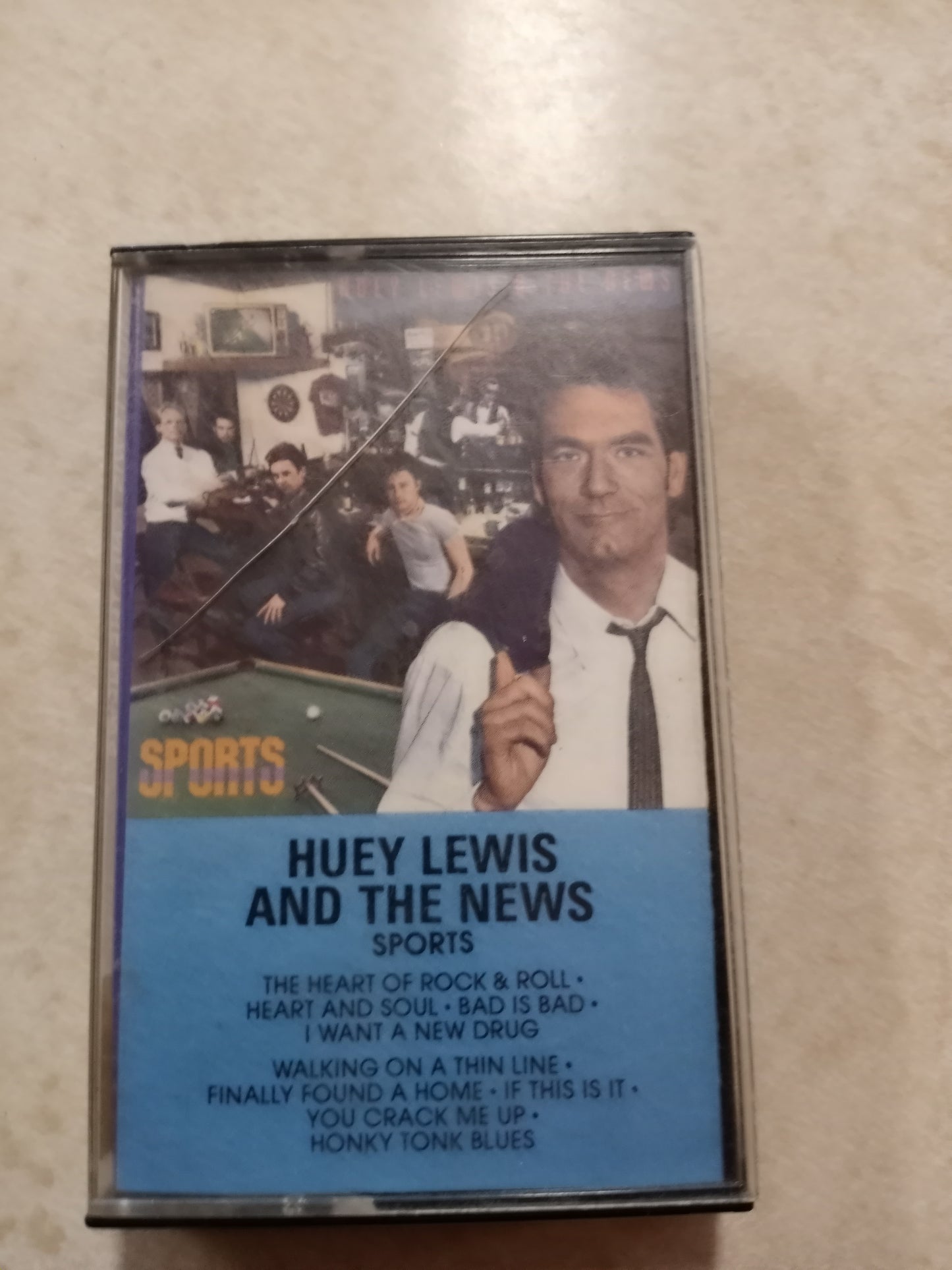 Huey Lewis & The News, Sports, Music Cassette Tape, Used