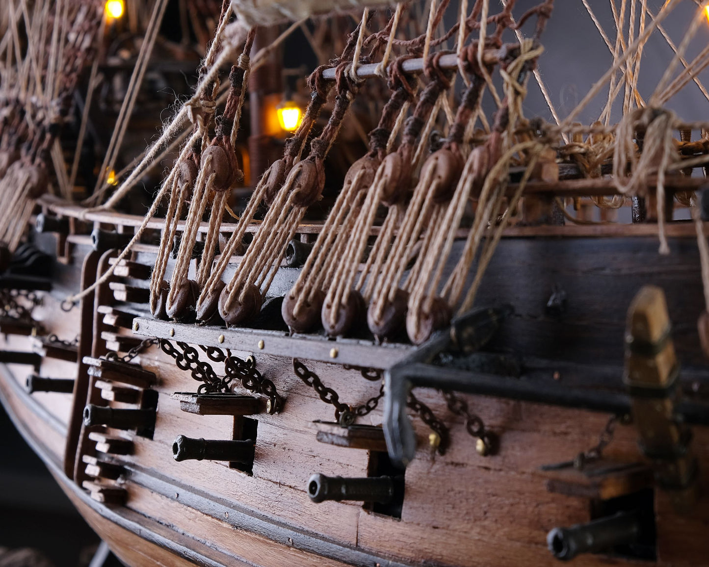 Black Pearl Pirate ship , Handmade Scale Model Ship