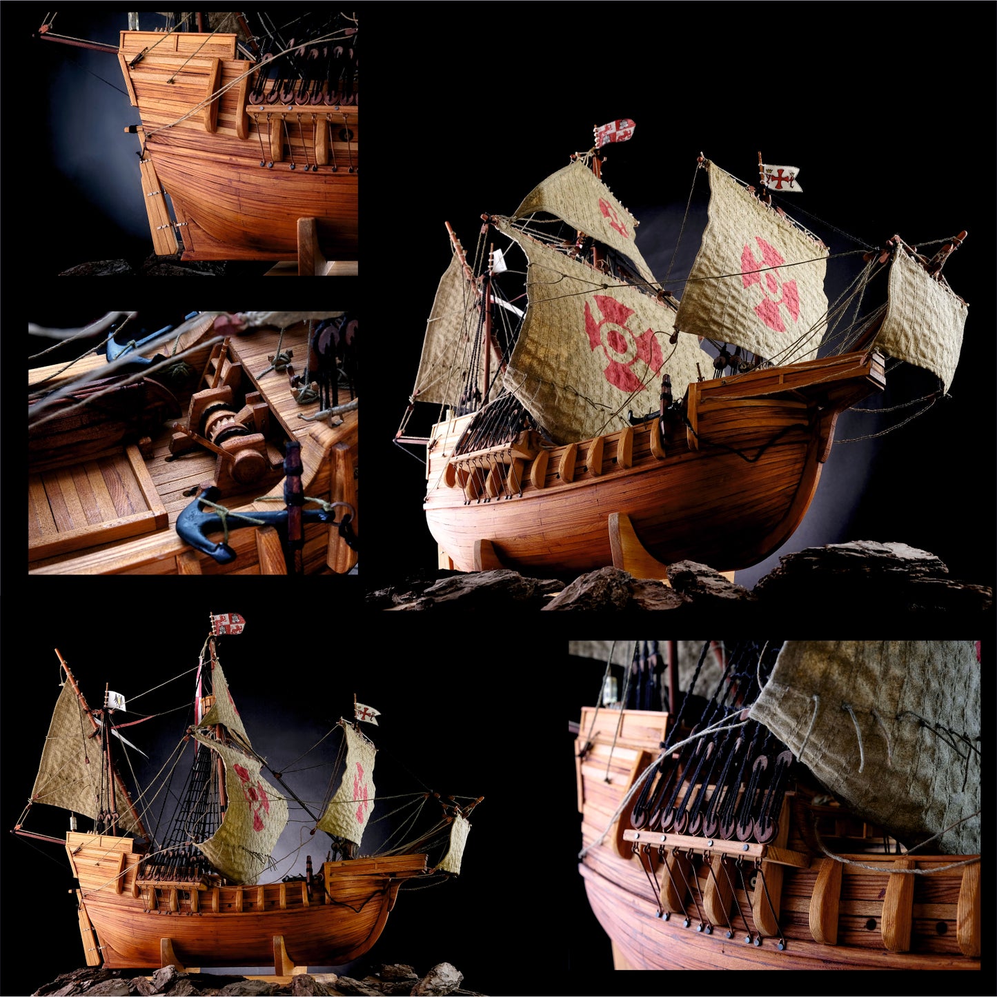 Santa Maria 1492, Handmade Scale Model Ship