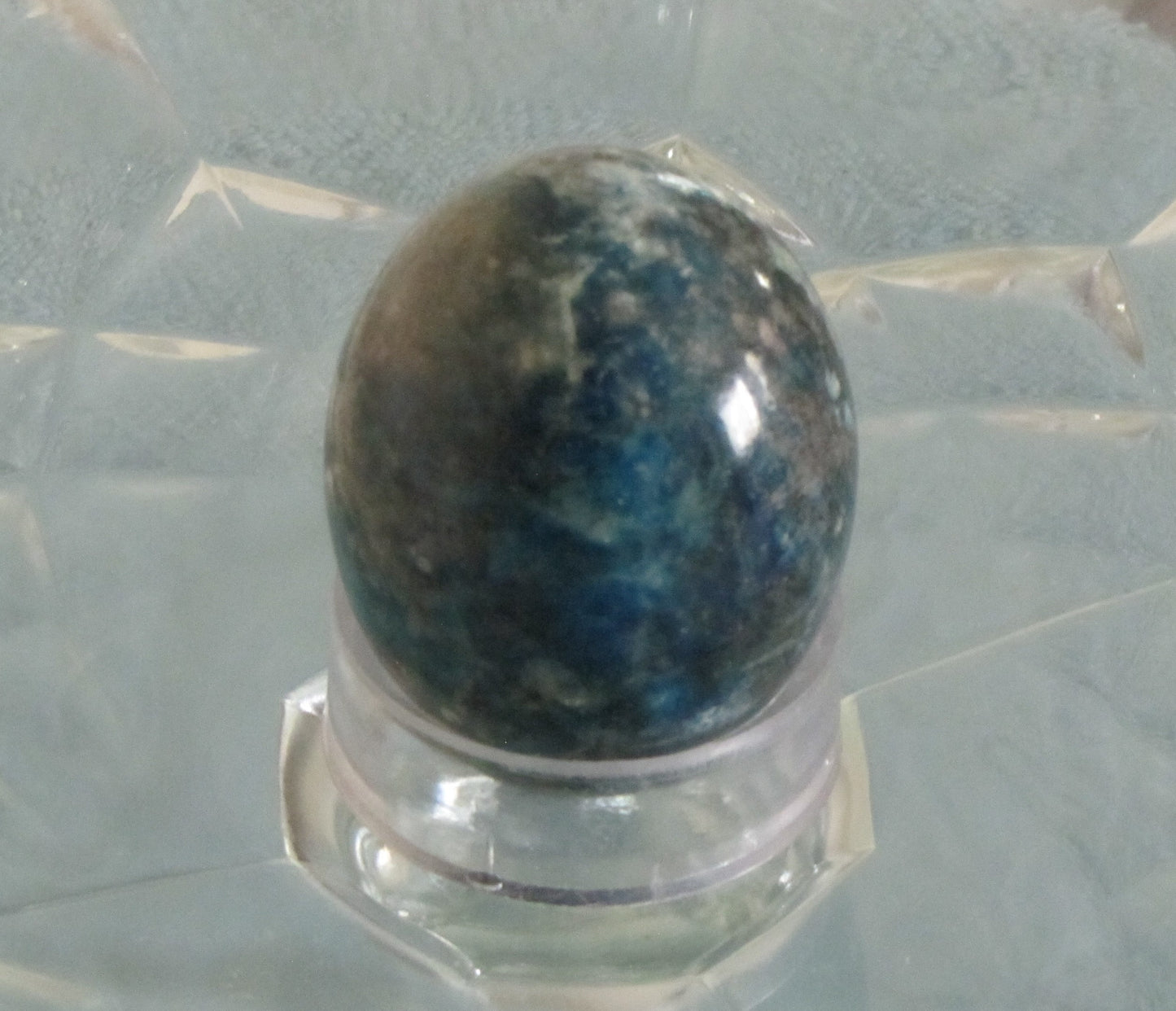 Blue Apatite Jasper Egg