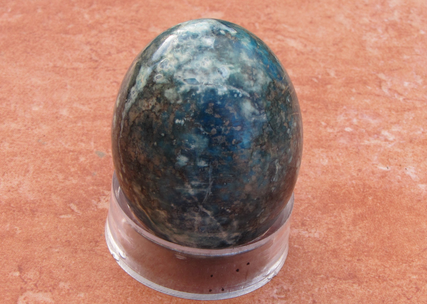 Blue Apatite Jasper Egg