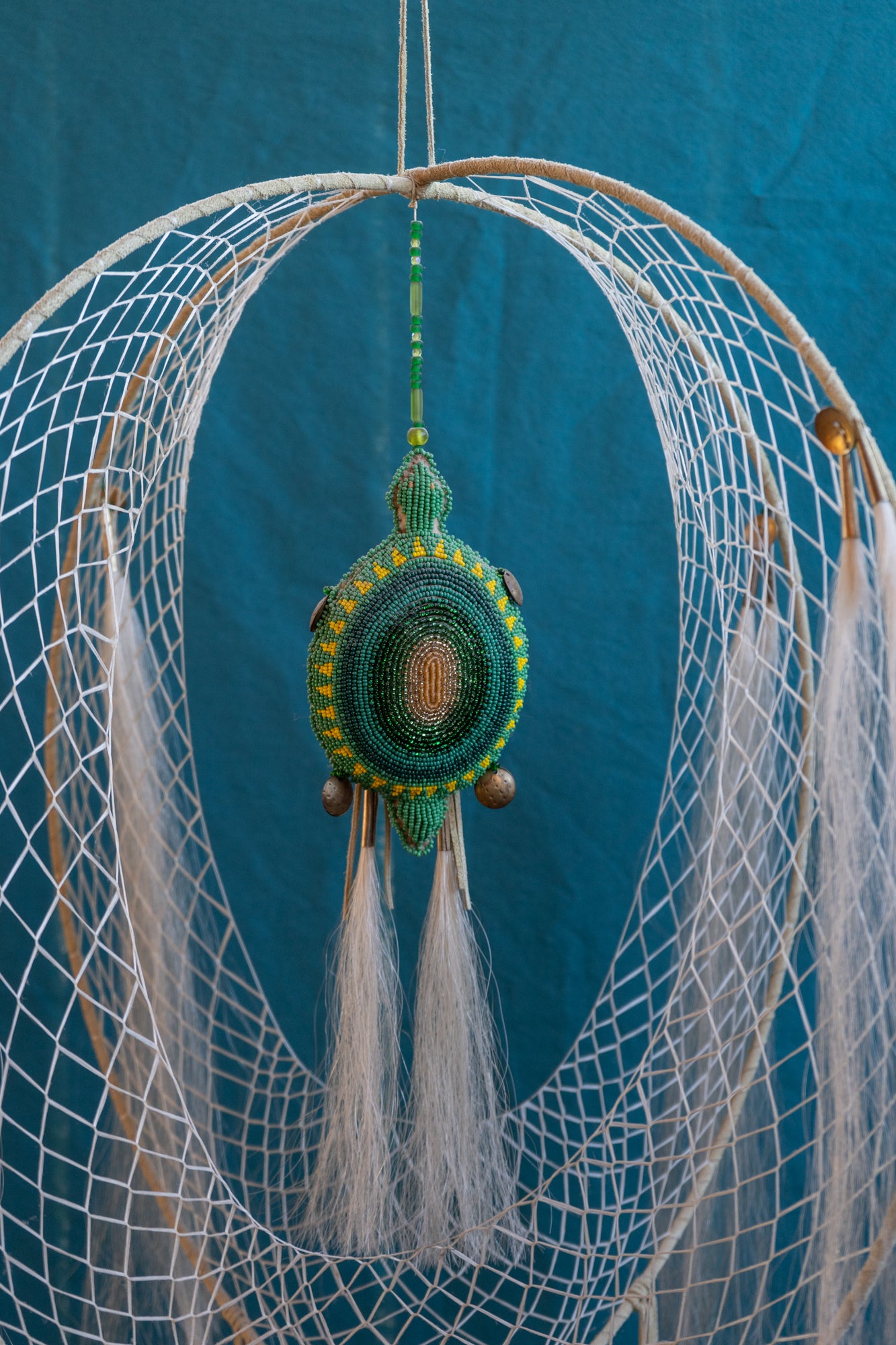 3-D Dreamcatcher Art:  Large Turtle Center