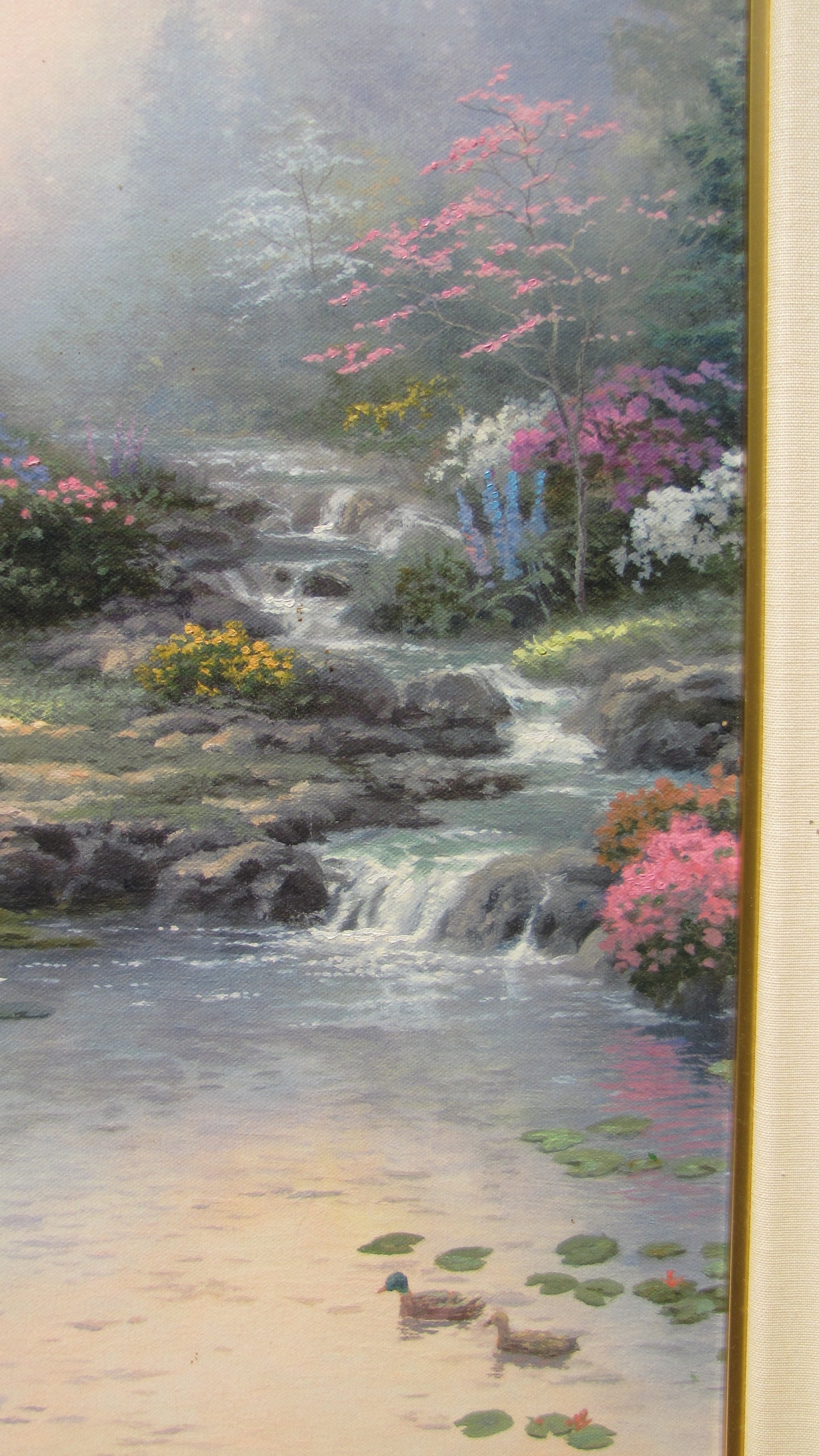 24" x 30" Thomas Kinkade Painting:  Everett's Cottage with Frame