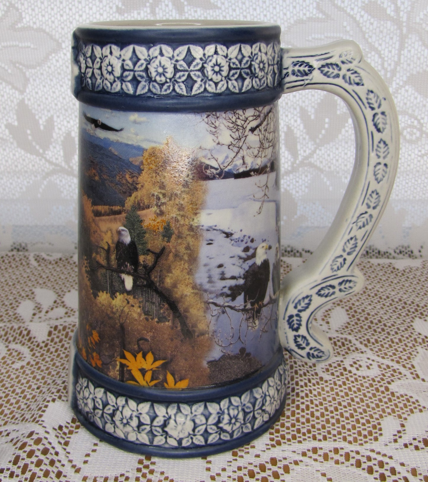 Collector Series Stein: 2005 Miller Brewing Majestic Wildlife. Four Seasons by Janice Foresters