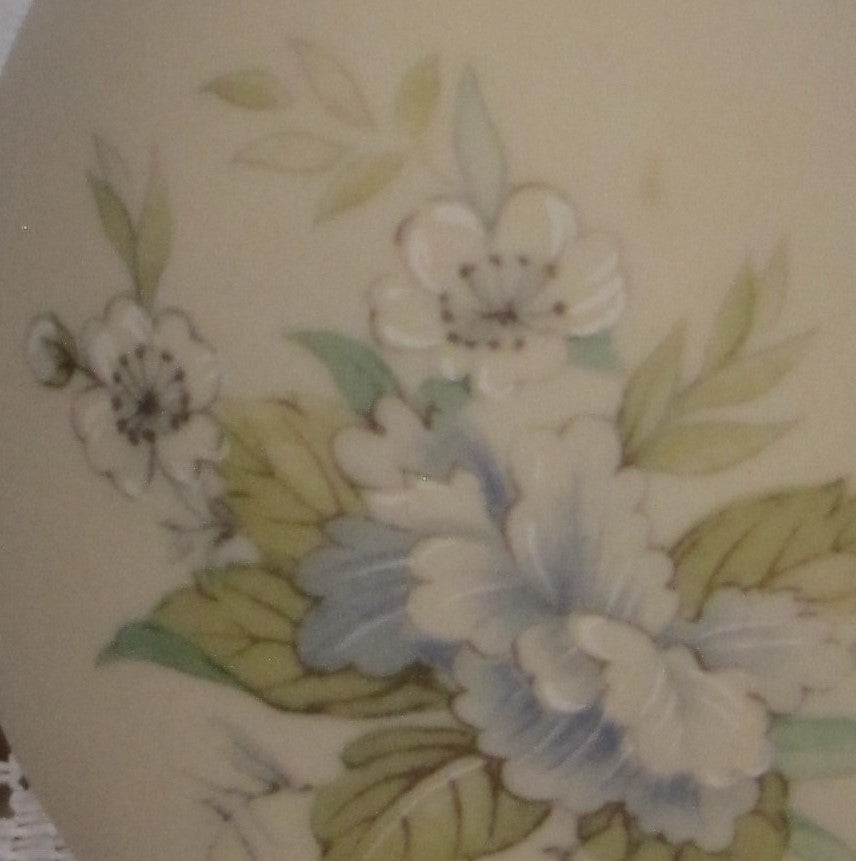 Vintage Egg; Eggzackly Artisan Floral with Sand-filled Bisque Porcelain