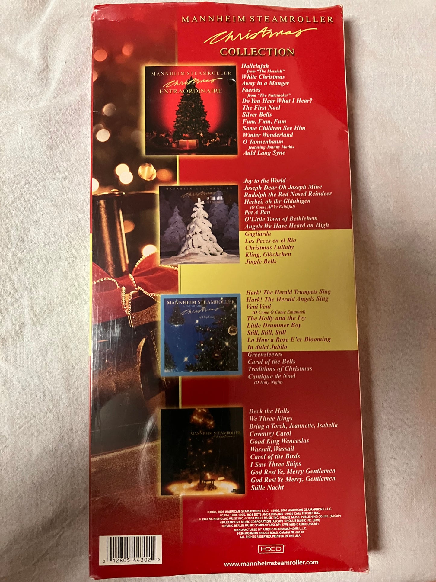 2006 Manhattan Steamroller Christmas, 4 CD Set , With Ornament , New