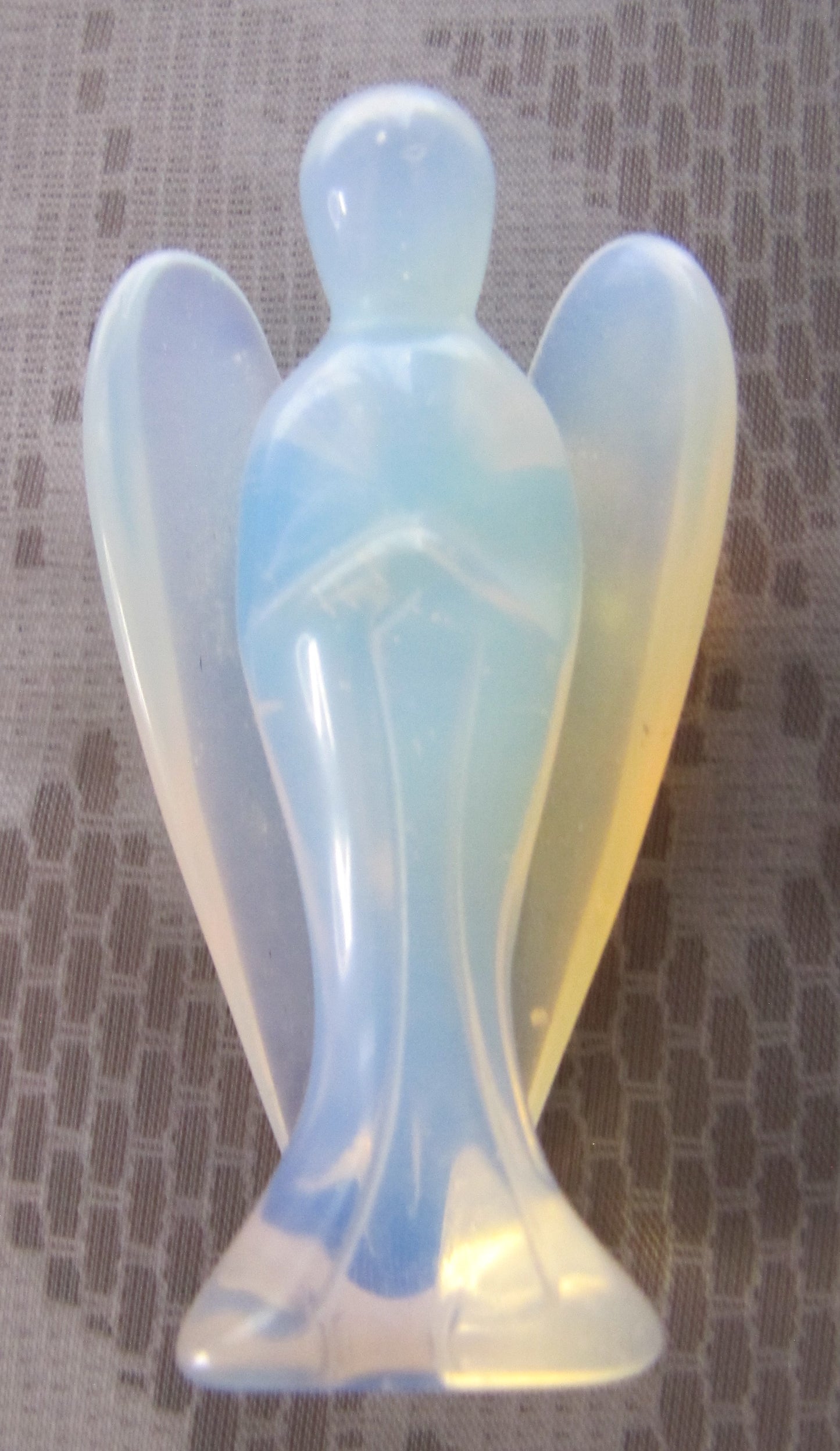 Angel: Vintage Opalite Crystal Pocket Angel 2.5"T, Used, Excellent Condition