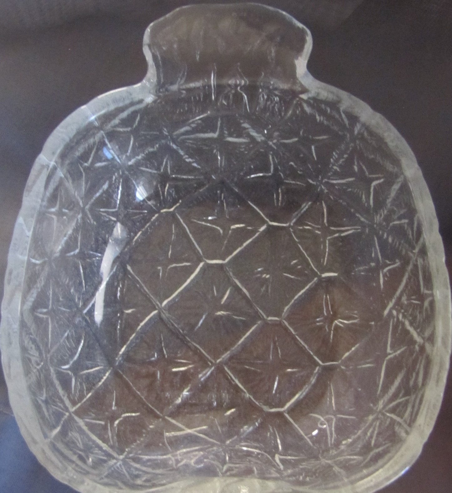 Vintage Pressed Glass Pineapple Sherbert/Fruit Bowl, used, Excellent Condition