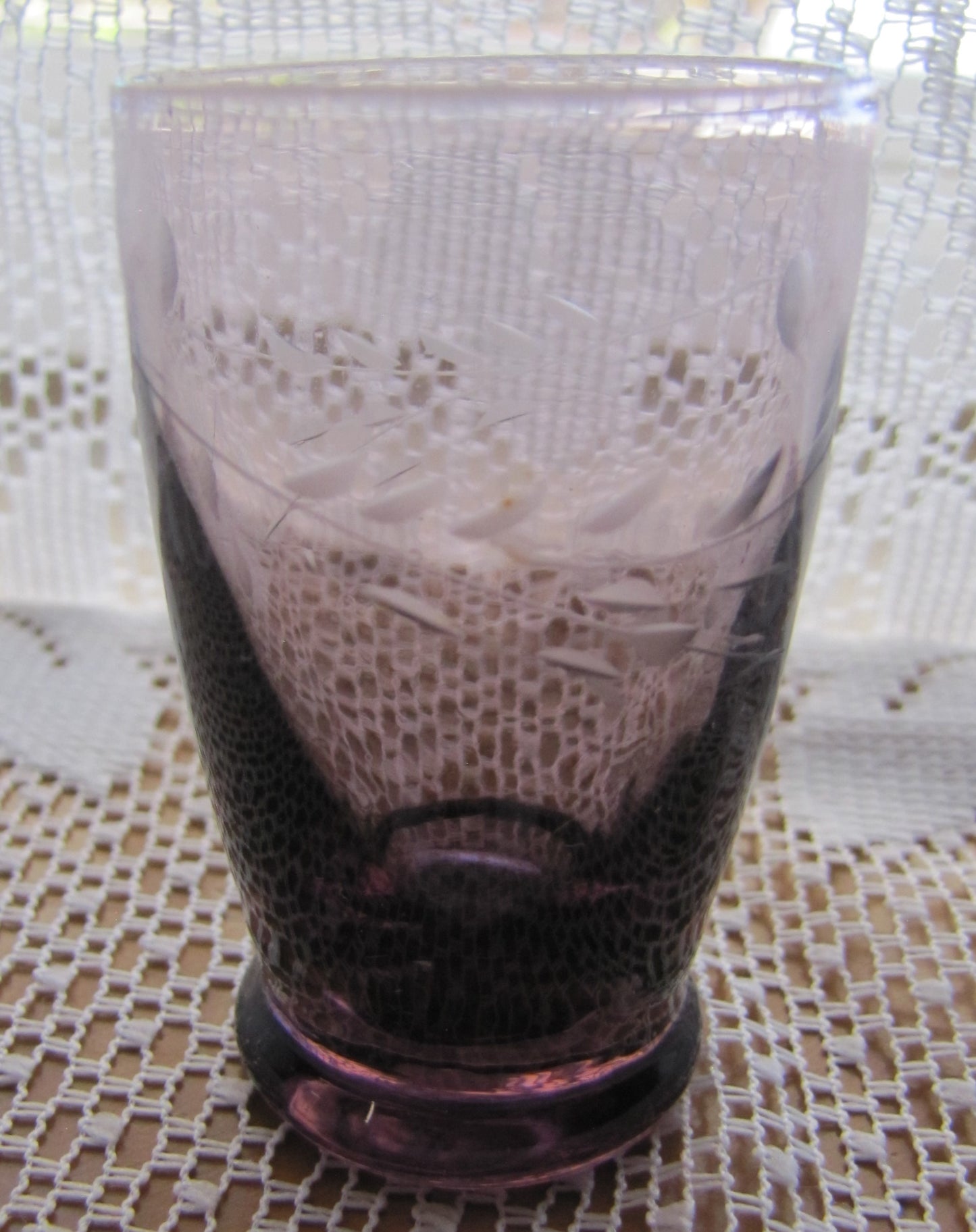 Vintage Purple Shot Glass