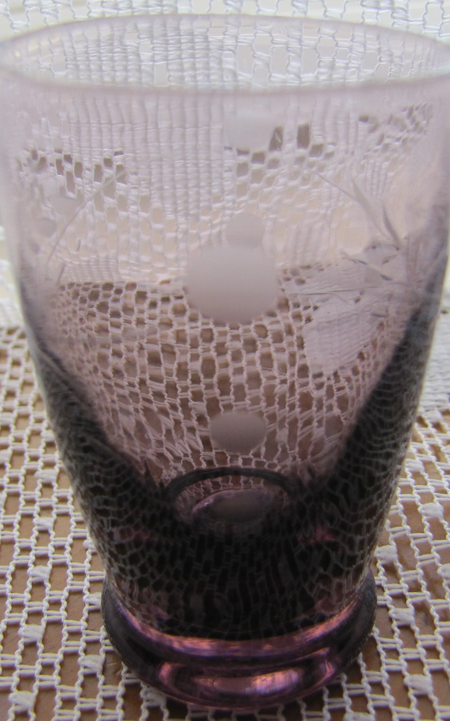 Vintage Purple Shot Glass